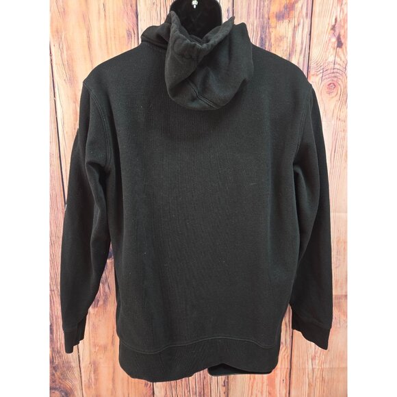 Vans "Off The Wall" Hoodie Small Black Hooded Sweatshirt - Picture 2 of 9